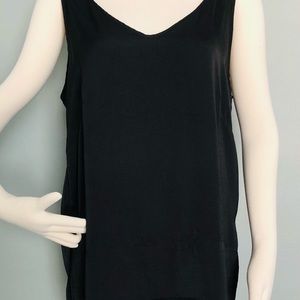 Silk High low neck top